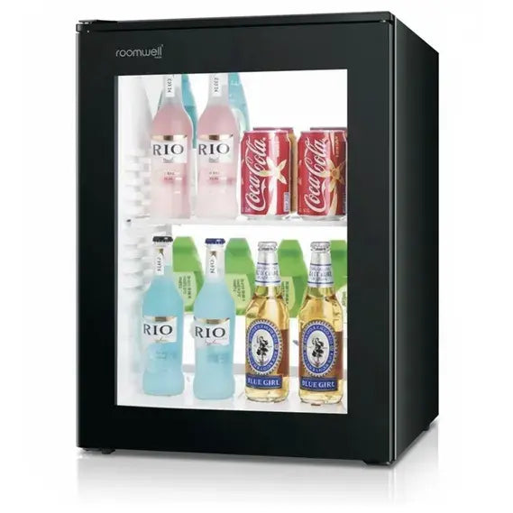 Roomwell, Minibar, 40 L Capacity, Glass Door, 68 W, 55.8 Cm Height