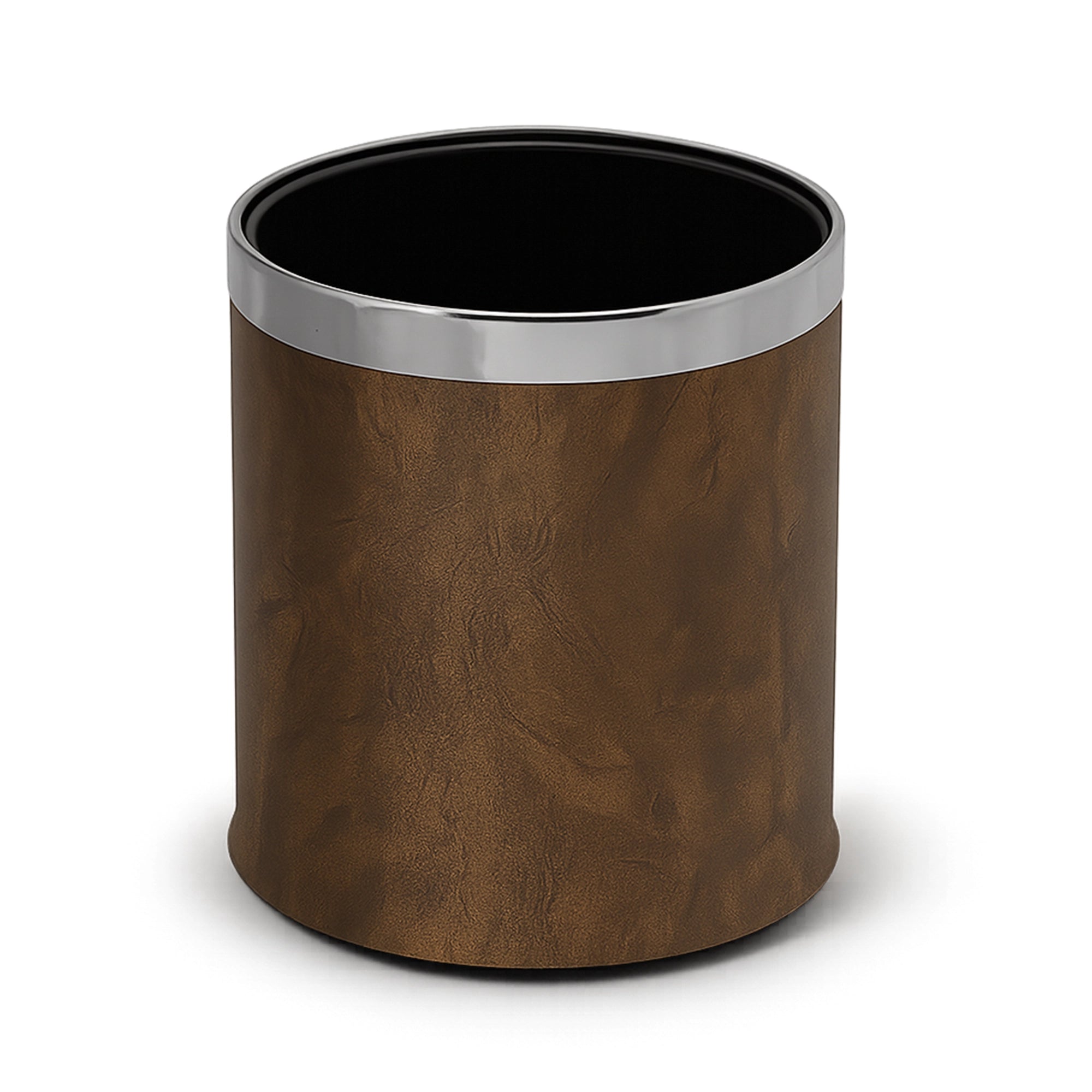 Roomwell, Waste Bin, 10 L Capacity, Round, Brown, 27 Cm Height