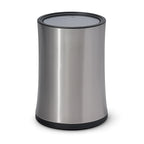 Roomwell, Waste Bin, 10 L Capacity, Round, Silver, Swing Design, 27 Cm Height