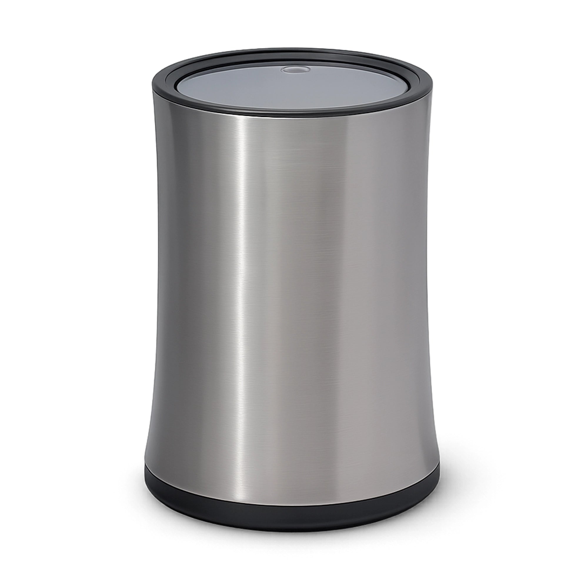 Roomwell, Waste Bin, 10 L Capacity, Round, Silver, Swing Design, 27 Cm Height