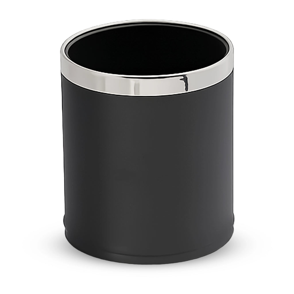 Roomwell, Waste Bin, 10 L Capacity, Round, Black, 27 Cm Height