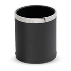Roomwell, Waste Bin, 10 L Capacity, Round, Black, 27 Cm Height