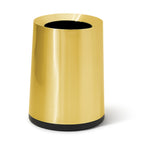 Roomwell, Waste Bin, 9 L Capacity, Round, Gold, Cello Design, 30 Cm Height