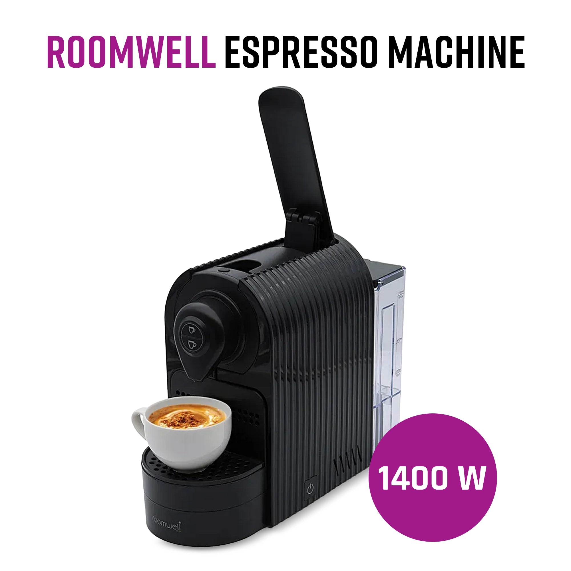 Roomwell, Espresso Machine, Electric, 220 - 240v, 1400w, Direct Water Supply