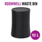 Roomwell, Waste Bin, 10 L Capacity, Round, Swing Design, 27 Cm Height