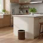Roomwell, Waste Bin, 10 L Capacity, Round, Brown, 27 Cm Height