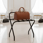 Roomwell, Dura Metal Luggage Rack, 220 kg, Black