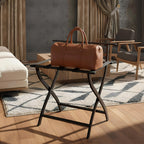 Roomwell, Elite Metal Luggage Rack, 300 kg, Black