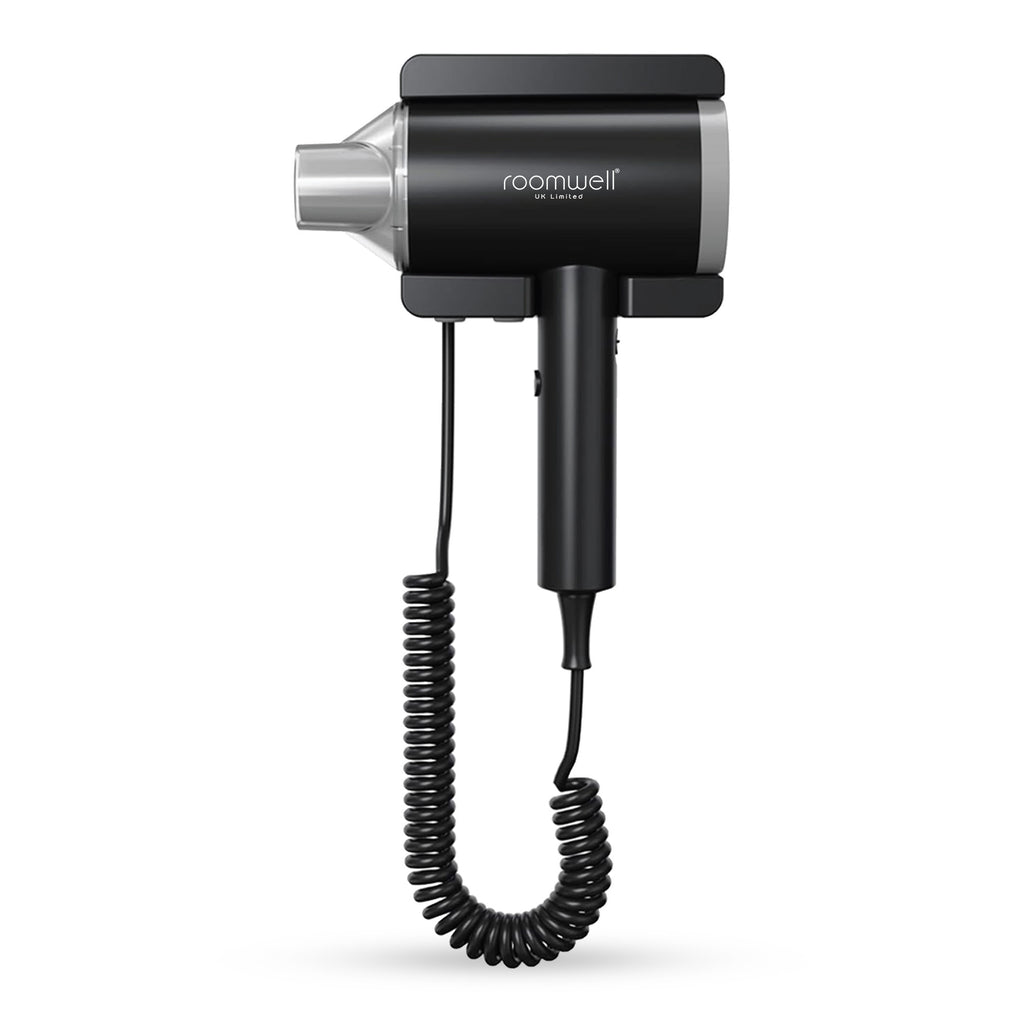 Roomwell, Winzi Wall Mounted Hair Dryer, 1875W, Black