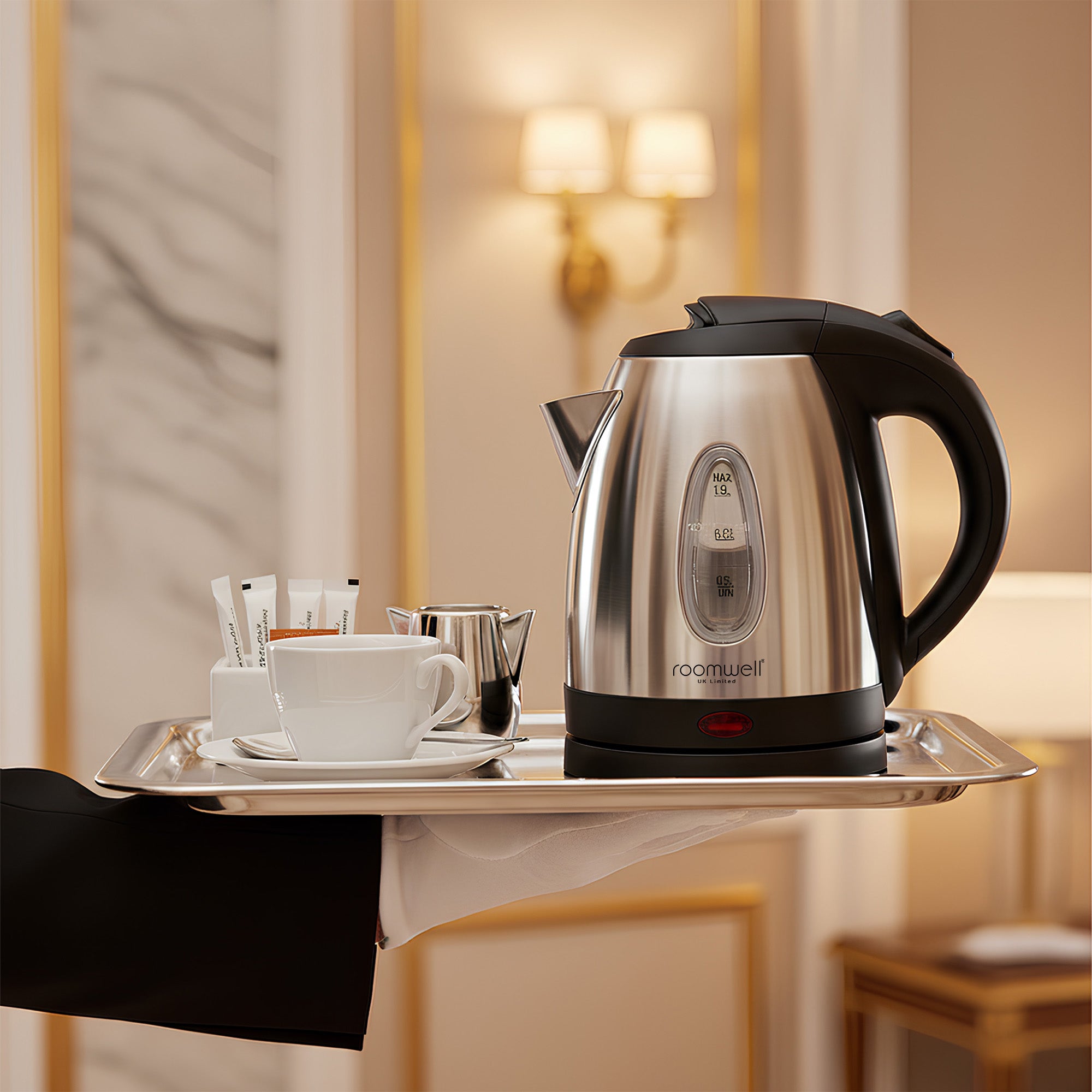 Roomwell, Rio Electric Kettle, 1L, 1850W, Silver