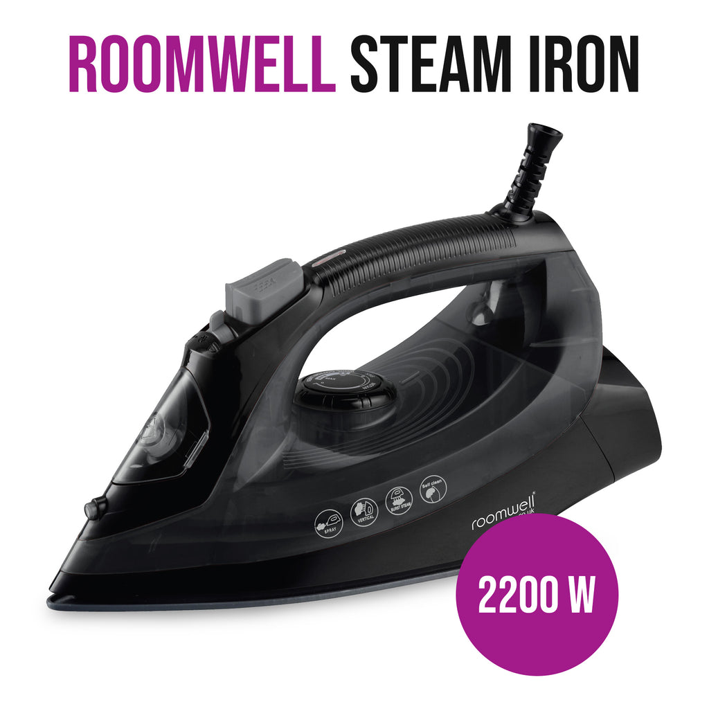 Roomwell, Xpress Steam Iron, 2200W, Black