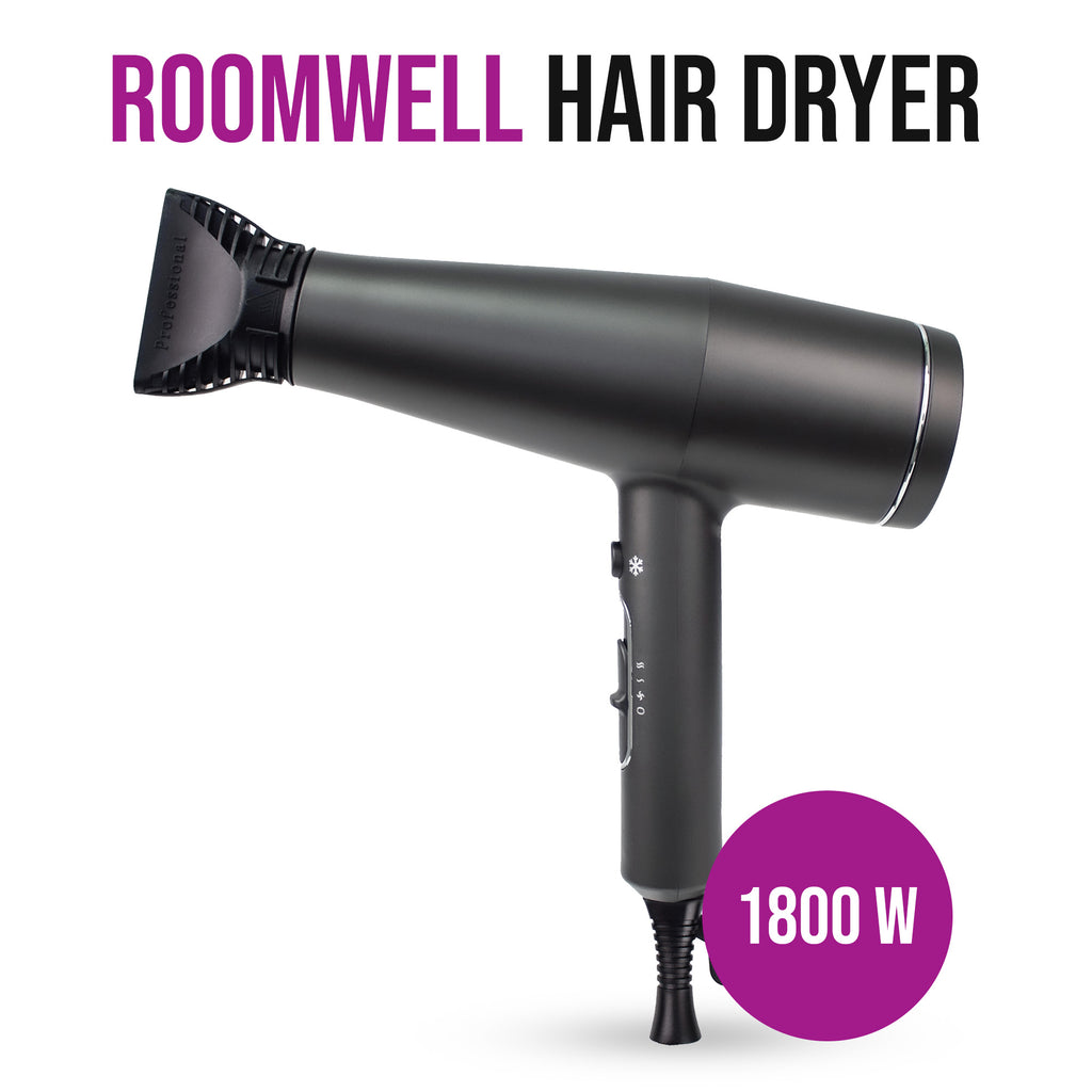 Roomwell, Neo Hair Dryer, 1800W, Black