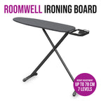 Roomwell, Classic Iron Board With Holder & Cover, 8 mm, Black