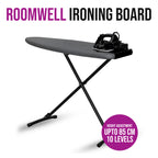 Roomwell, Prestige Ironing Board With Holder & Cover, 8 mm, Black