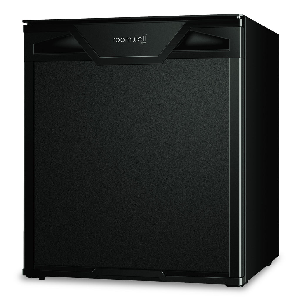 Roomwell, High Cool Absorption Minibar, Solid Door, 30 L, Black