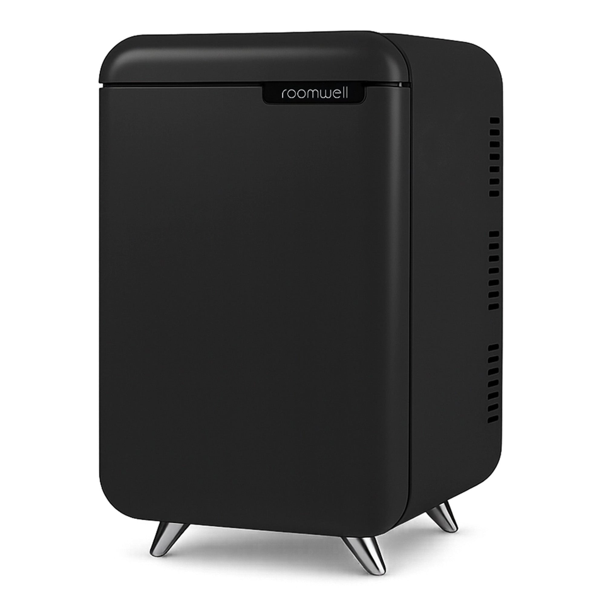 Roomwell, Retro Compressor Minibar, Solid Door, 38 L, Black