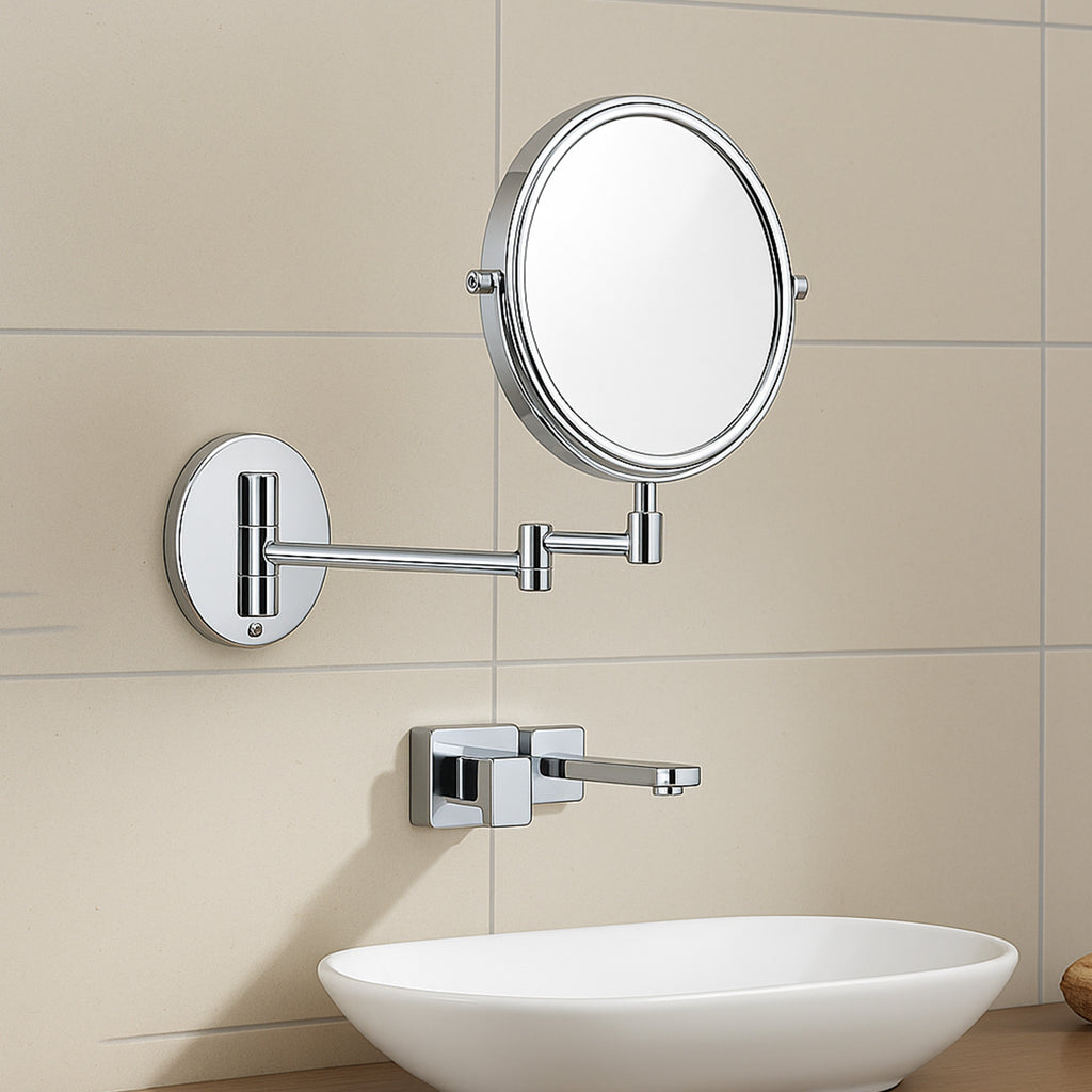 Roomwell, Rondo Magnifying Mirror, Wall Mounted