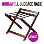 Roomwell, Cube Wooden Luggage Rack, 300 kg, Mahogany