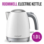 Roomwell, Retro Electric Kettle, 1L, White