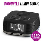 Roomwell, Vyro Plus Digital Bluetooth Speaker, Wireless Charging, Alarm Clock