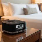 Roomwell, Vyro Plus Digital Bluetooth Speaker, Wireless Charging, Alarm Clock