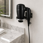 Roomwell, Classic Hairdryer Foldable With Ring, Black - hotel room view 2