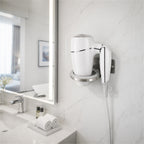 Roomwell, Classic Hairdryer Foldable With Ring, White - hotel room view 1