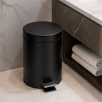 Roomwell, Core Pedal Bin, Round, 3L, Black - hotel room view 2