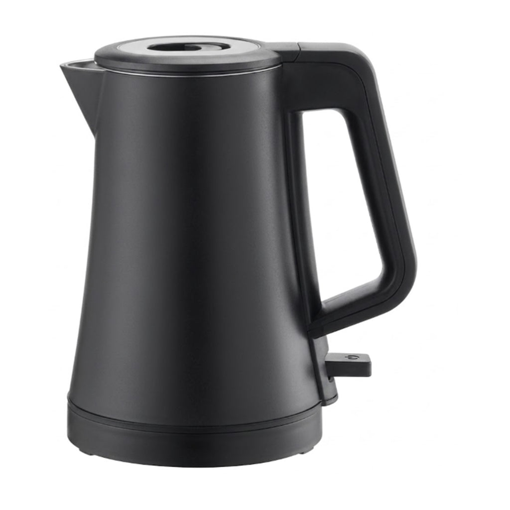 Roomwell, Mira Double Wall Kettle, 0.6L, Black - front view