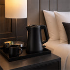 Roomwell, Mira Double Wall Kettle, 0.6L, Black - hotel room view 3