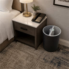 Roomwell, Tandem Dual-Compartment Recycling Bin, 10L - hotel room view 2